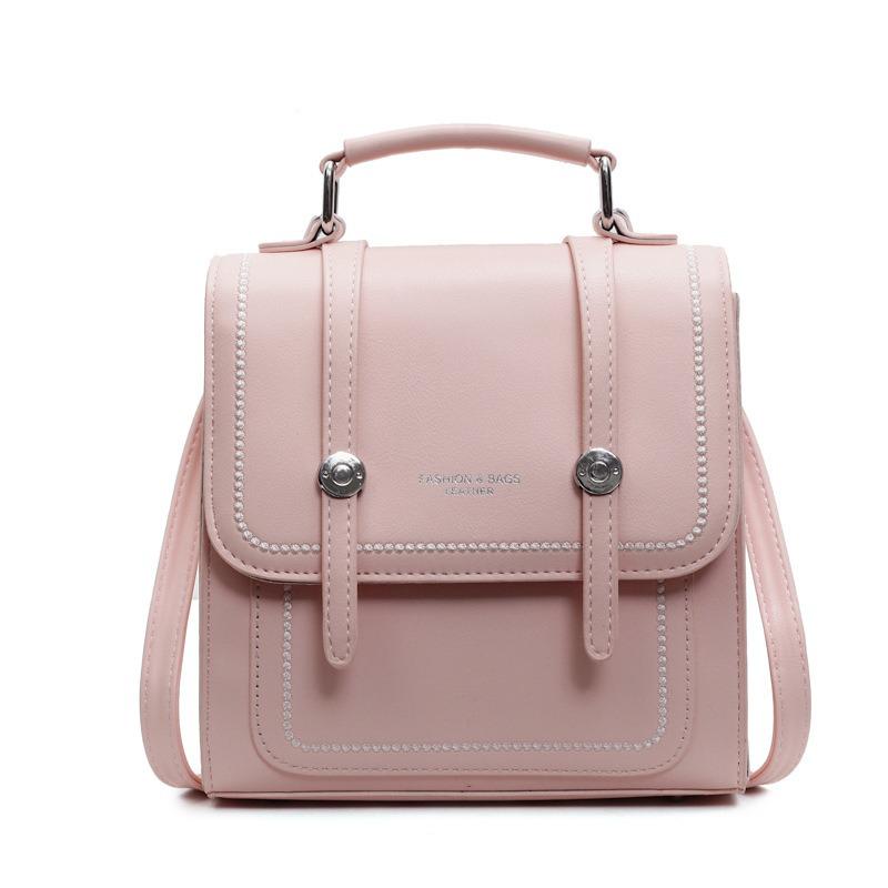 

Модный рюкзак в корейском стиле - Высококачественная сумка через плечо для колледжа и поездок розовый