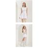 Fashion Tennis Golf Clothing Ladies Sleeveless Lace Sports Dress Quick Dry Half Zip Slim Dresses Women Girls Sports Jersey Skirt