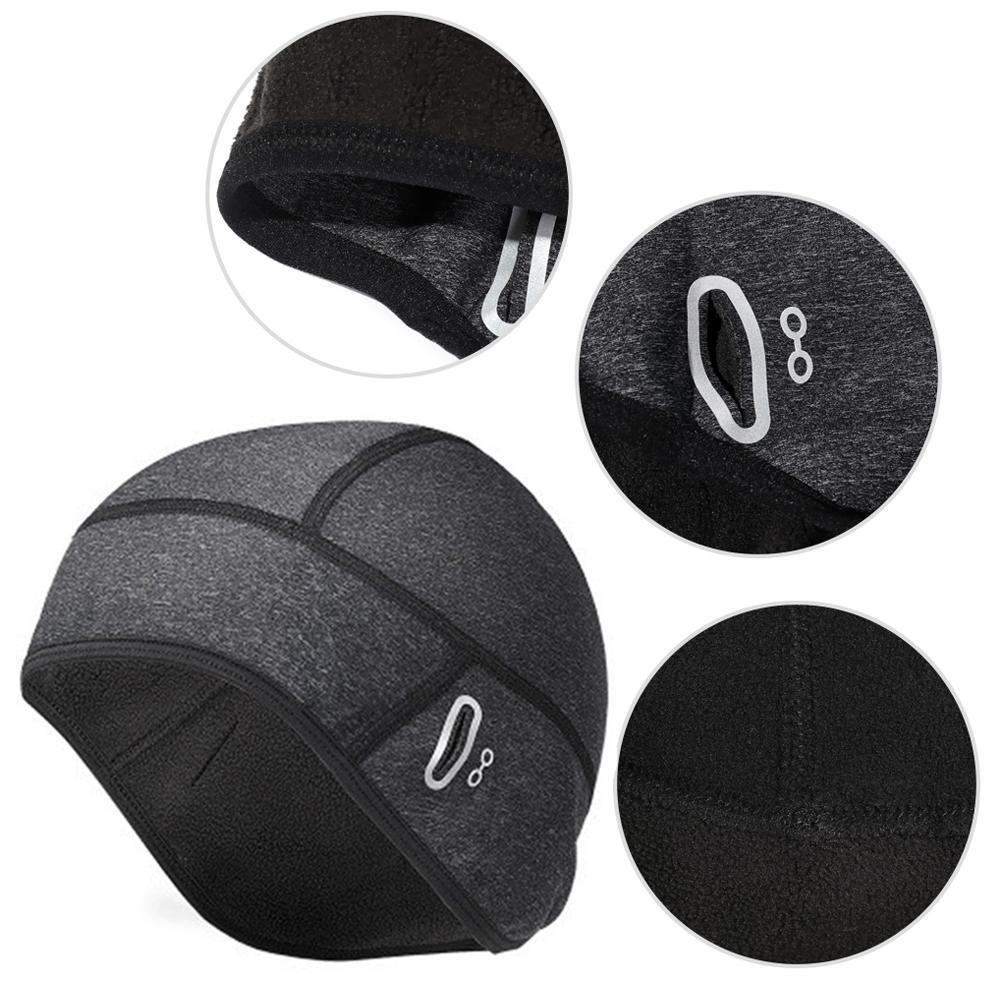Men Women Outdoor Sports Windproof Running Skiing Thermal Cycling Cap Hat Skull Cap Beanie