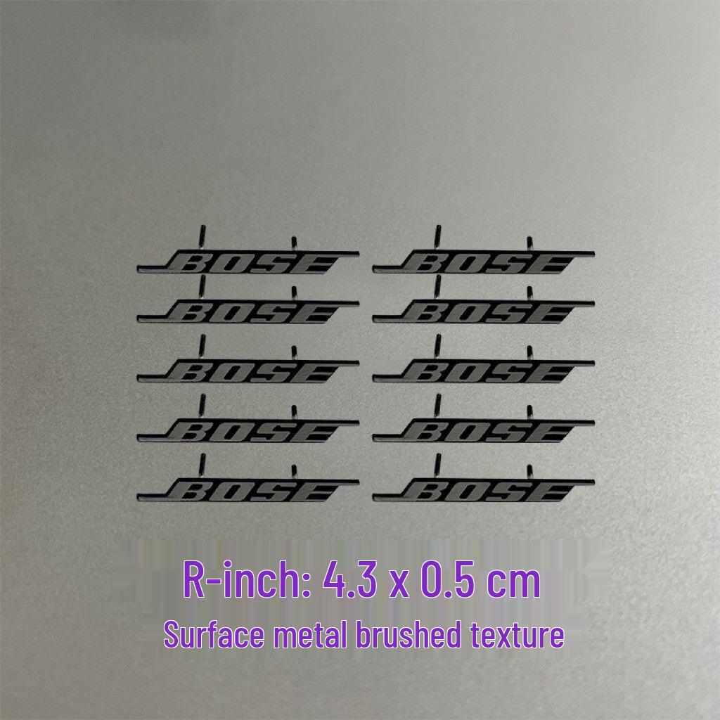 Dekorative Metallaufkleber für Auto-Audio-Lautsprecher von Bose, Harman Kardon, JBL.