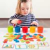 Toys Baby Montessori Color Shape Education Sensory Sorting Cup Thinking Matching Games Toddlers Parish Early Learning Wooden Toy