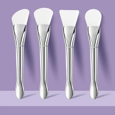 Nuovo Pennello per Maschera Facciale in Silicone Testa Morbida con Raschietto Integrato Doppia Utilizzo Pennello per Argilla Fai da Te Regolazione Film Strumento di Bellezza Bellezza