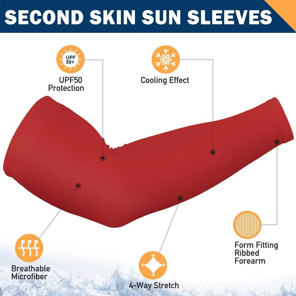 Unisex Fingerless Ice Silk Sunscreen Sleeves for Golf, Cycling, and Driving
