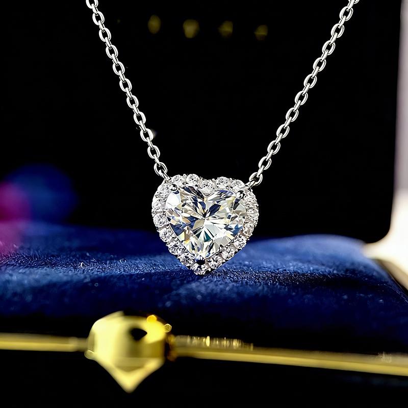 Xiaomi Huitan Heart Women Pendant Necklace Romantic Wedding Party Simple Style Accessories Inlaid Shining CZ Fashion Lady Jewelry Gift