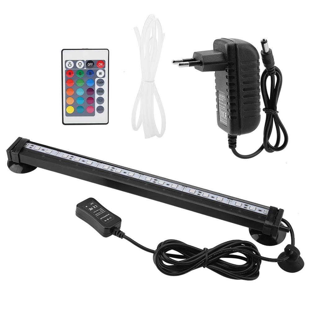 Colorful Lighting Remote Control Fish Tank Light Color Change LED Technology Bubble Light Bubble Effect RC Tank Light Aquarium