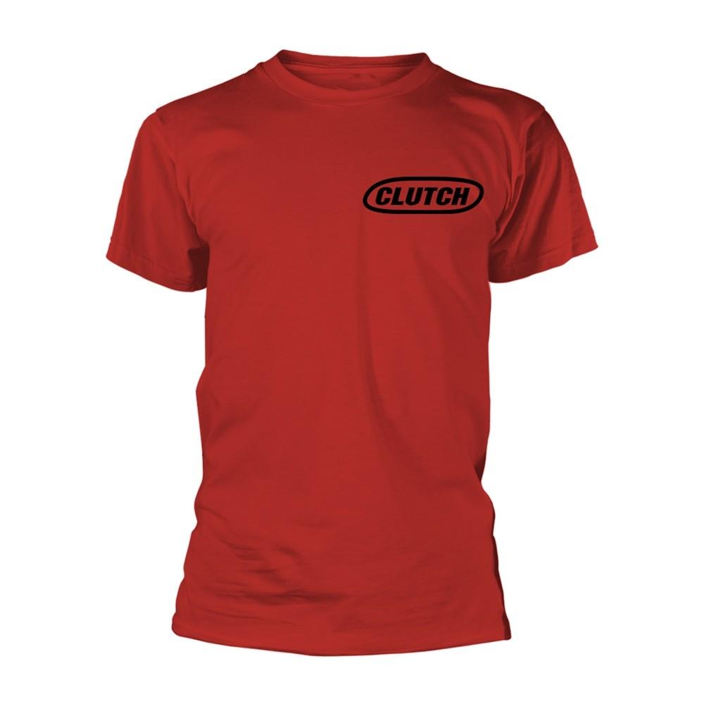 CLUTCH - CLASSIC LOGO (BLACK/RED) RED T-Shirt Small XXXL