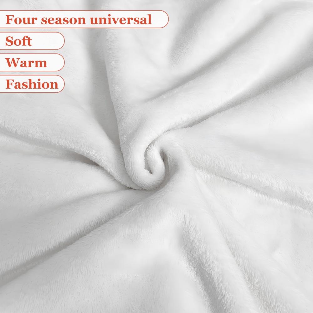 Cozy Halloween Pumpkin & Flannel Throw Blanket - Lightweight,Soft Plush Nap Blanket, Creative Gift Idea