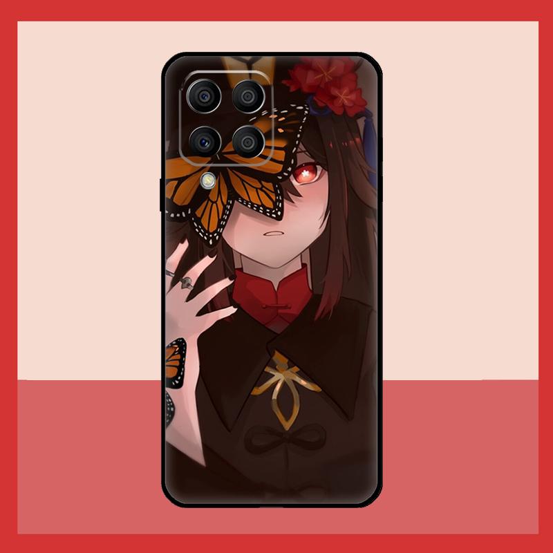 Genshin Impact Hu Tao Ghost Case For Samsung Galaxy M12 M52 M06 M16 M36 M56 M33 M15 M55 M31 M13 M14 M53 M32 M35 M34 M54