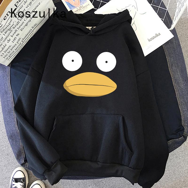 Unisex Spring GINTAMA Duck Face Hoodie Unisex Anime Hoodies Tops Langa Hip Hop Sweatshirt Streetwear Kawaii Hoody Harajuku Hoodied Unisex