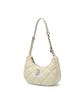 Mlb Basic Quilted Pu Hobo Bag Bos (Cream)
