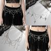 Women'S Multi-Layer Cross Tassels Pendant Decoration Waist Chain Y2K Gothic Style Halloween  Body Chain Accessory Gift