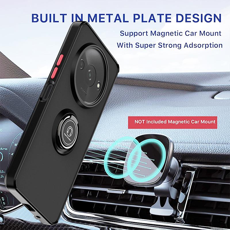 Funda For Xiaomi 14 Ultra 14T Pro Matte Car Magnetic Cover For Xiaomi 14T 12T 11T 10T Pro 11 12 13 Lite Ring Phone Holder Cases