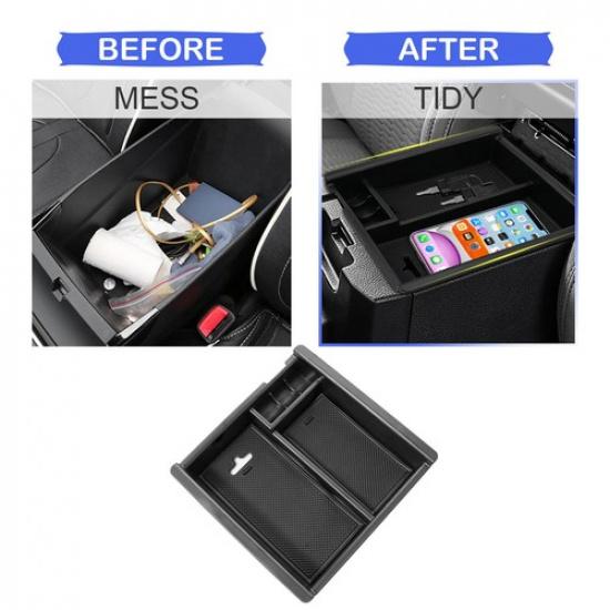 Car Center Armrest Storage Box Organizer Tray For 2016- Toyota Tacoma
