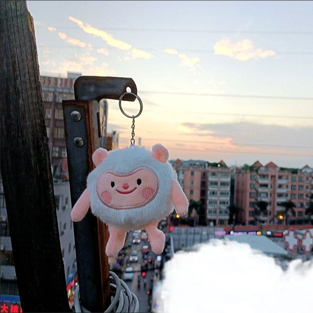 Dongdong Sheep Little Sheep Plush Keychain Bee Sheep Dongdong Sheep Plush Keyring  Kids Gift