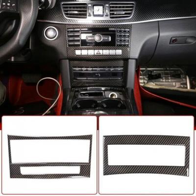 Car Central Control Volume CD Button Panel Cover For Benz E Class W212 2014-2015