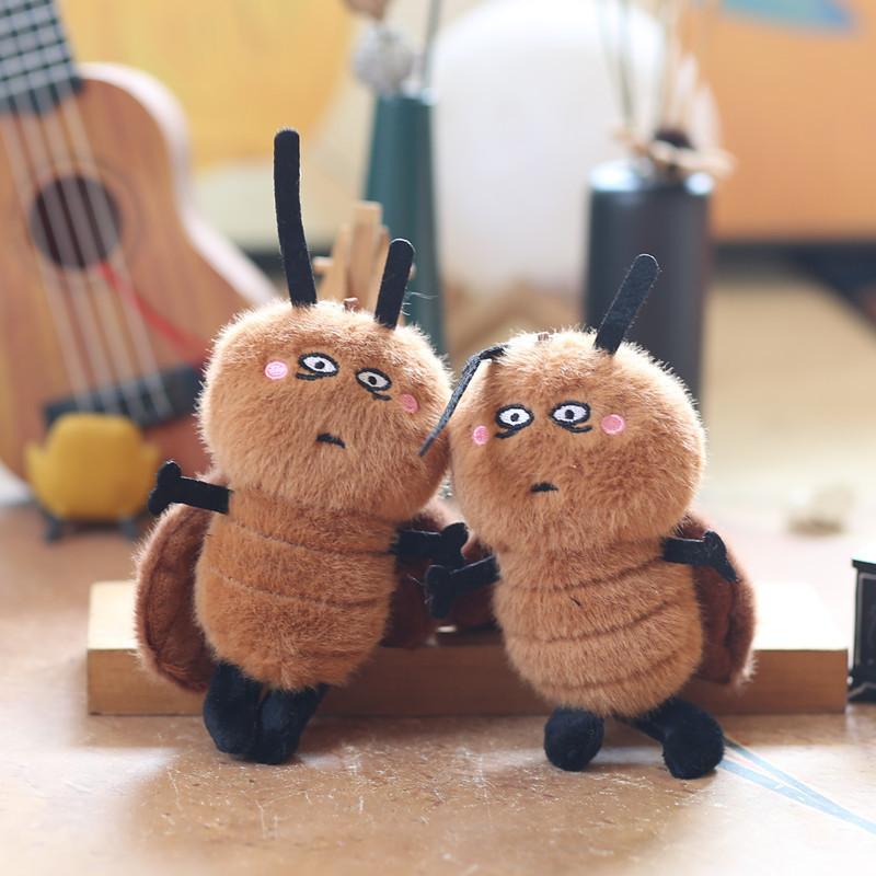 Adorable Plush Cockroach Keychain Soft Toy For Cute Bag Decoration And Fun Accessories