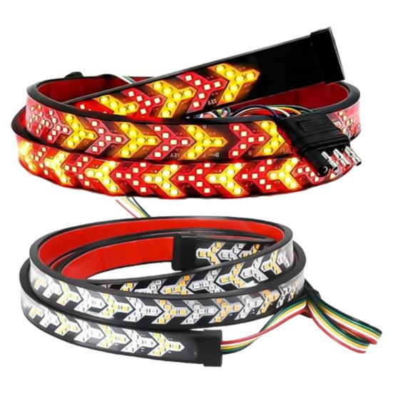 60-tums lastbilsbaklucka ljuslist pilformad blinkerslist väderbeständig LED-list signal broms back för lastbilar SUV:ar bilar