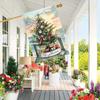 1pc Merry Christmas Coastal Garden Decoration Flag,Double-Sided Garden Flag, Yard Decoration, Outdoor Lawn Flag Only