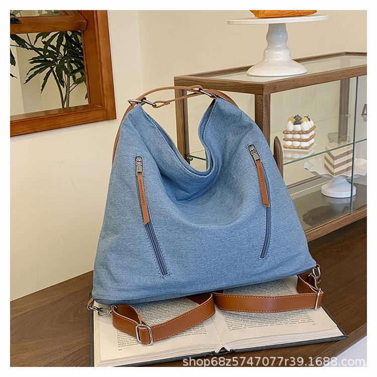 Tote Bag Women's Large Capacity 2025 New Casual Fashion Niche Backpack High-end Multi-functional School Bag Backpack
