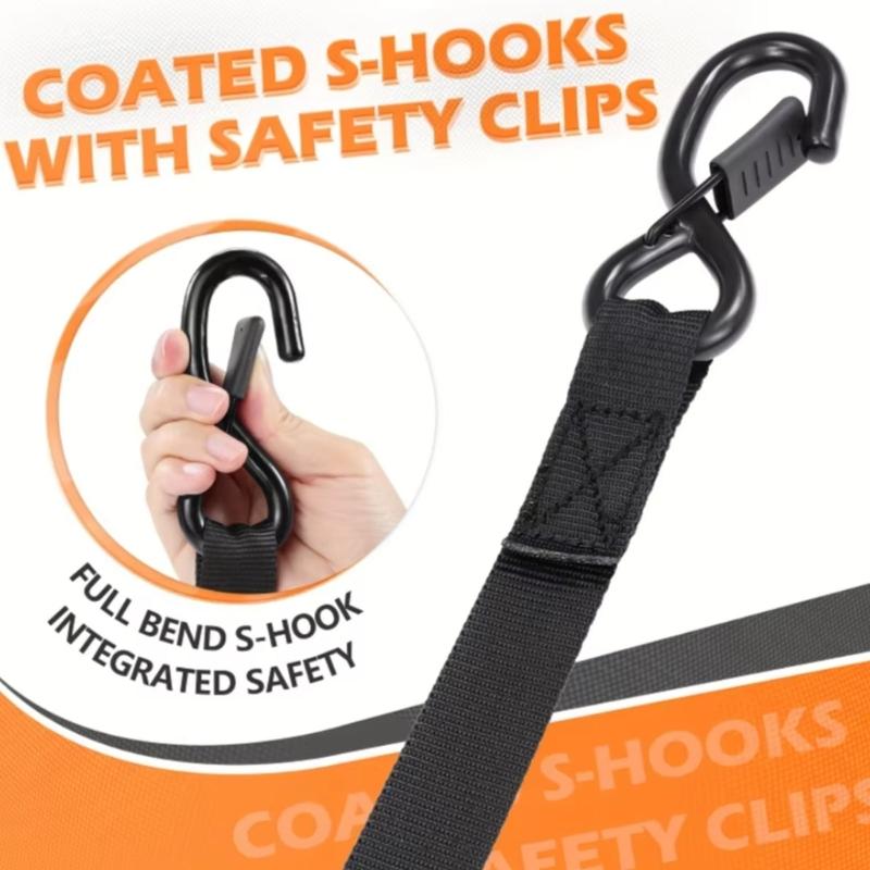 Multipurpose Polyester Cargo Strap Heavy Duty Retractable Fastening Strap For Motorcycle Camping Equipment Luggage