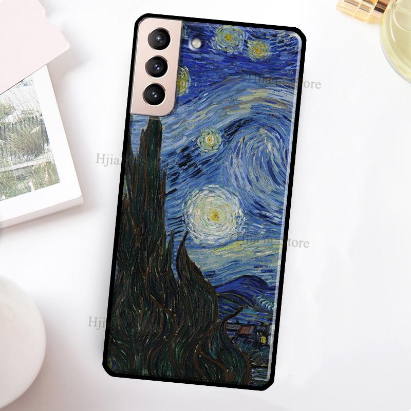 Van Gogh Art Oil Painting Case For Samsung Galaxy S22 Ultra S20 S21 FE S8 S9 S10 Note 10 Plus Note 20 Ultra Cover
