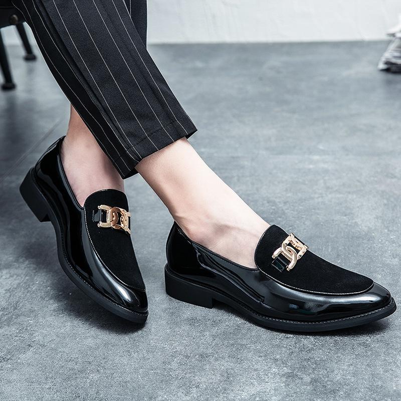 Men’s Suede Pointed Toe Slip-on Loafers - Trendy Casual Shoes