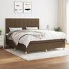 3142356 vidaXL Divan Bed with Mattress Dark Brown 180x200 Cm