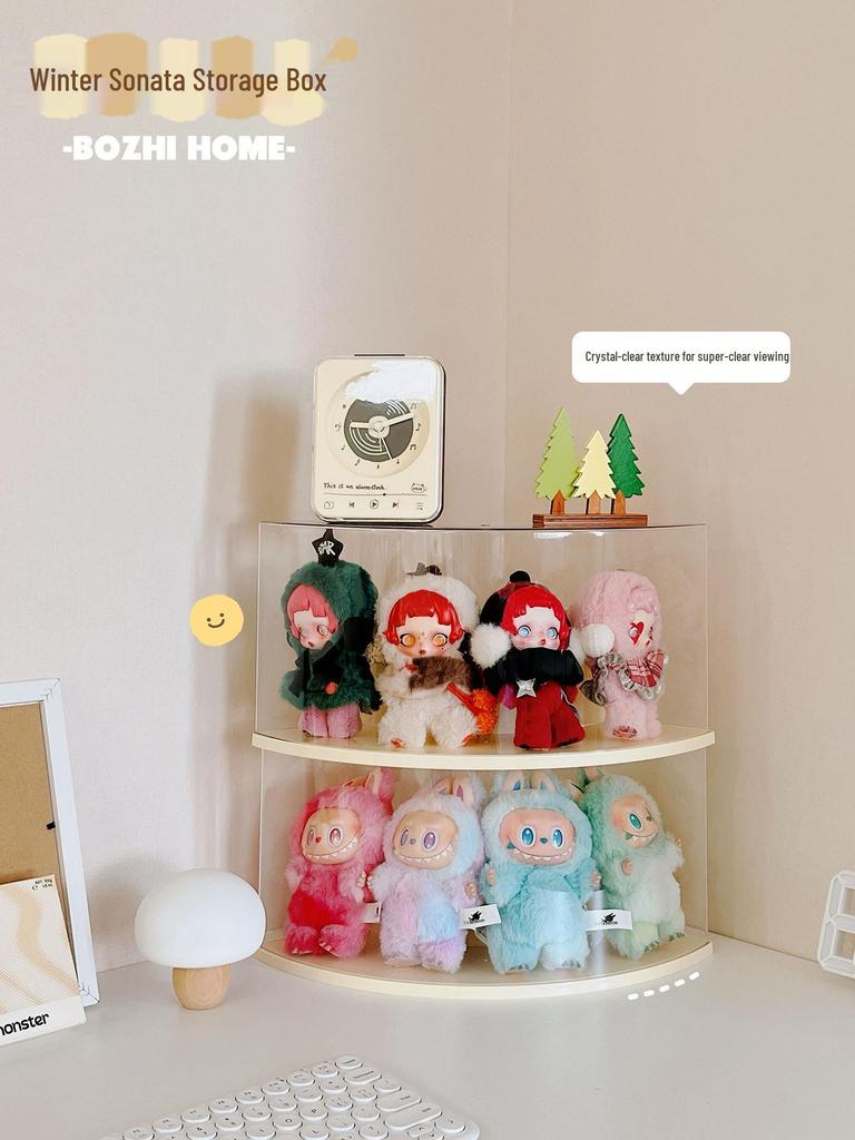 Winter Rhapsody Plush Doll Keychain Blind Box Display Stand by Pop Mart