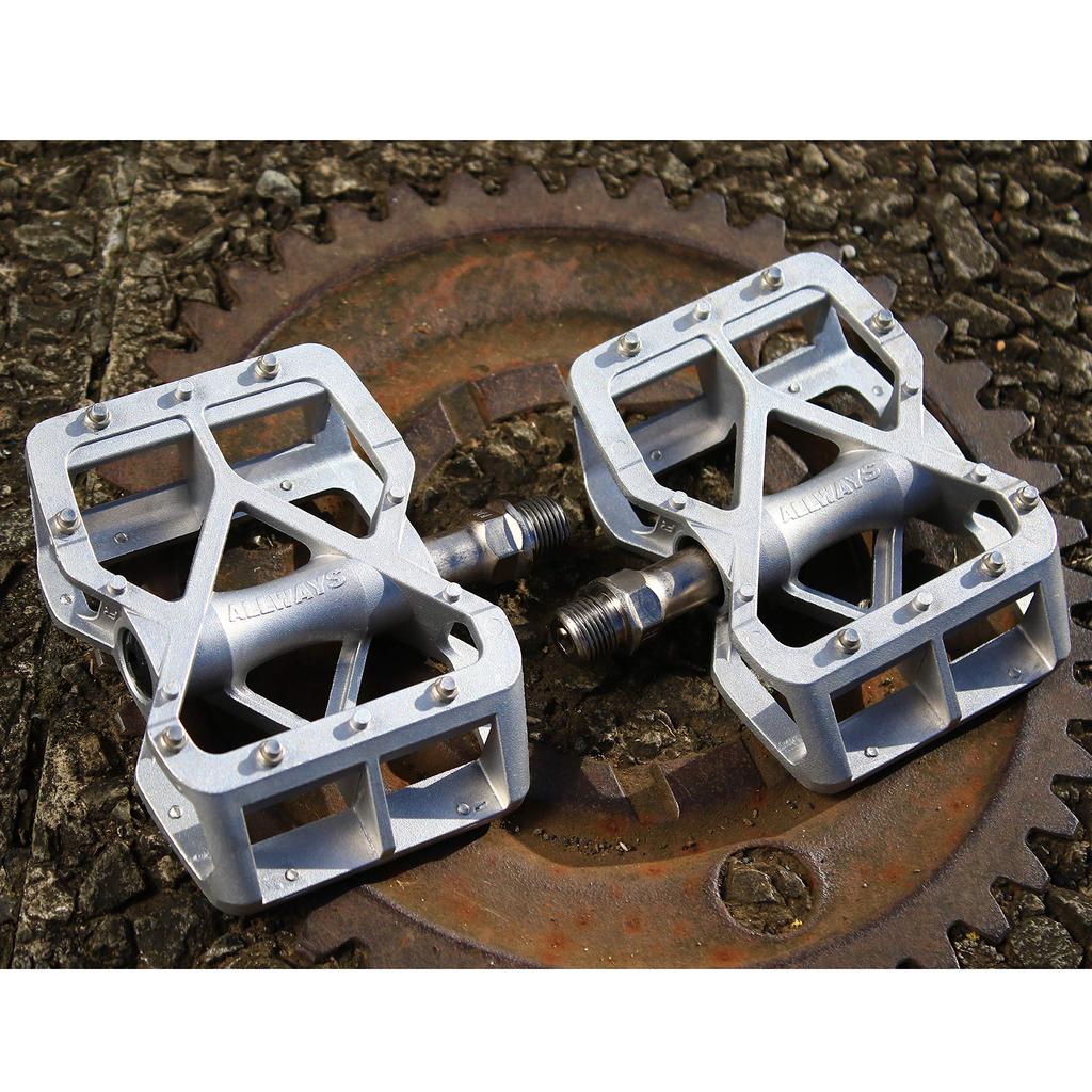 MKS Cyklistické pedály ALLWAYS Stříbrné Horská kola Hliník (Mikashima Seisakusho)