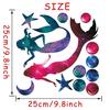 Cute Starry Sky Mermaid Wall Stickers DIY Creative Room Decoration Children Room Decal Kids Favorite 