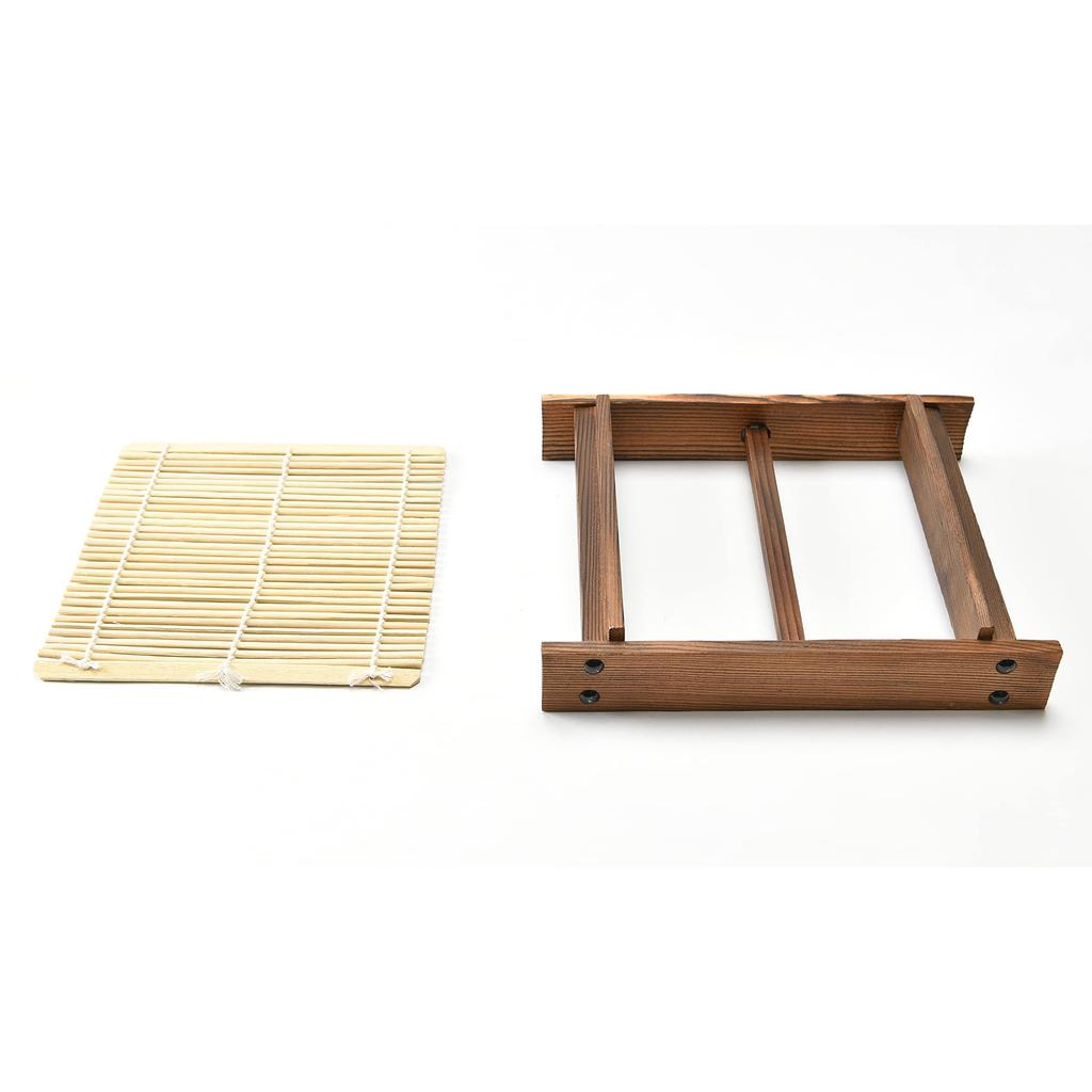 Small Charred Cedar Soba Dish with Mistakes X Noodle for Soba and Commercial Use In [19 20cm] [Wooden Soba/Udon Set] [Suitable Restaurants, Inns,