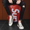 Lyxmärke Herr Casual Skor Hög Kvalitet Äkta Läder Bekväma Herr Sneakers Designer Andningsbara Sport Tennis Maskulin