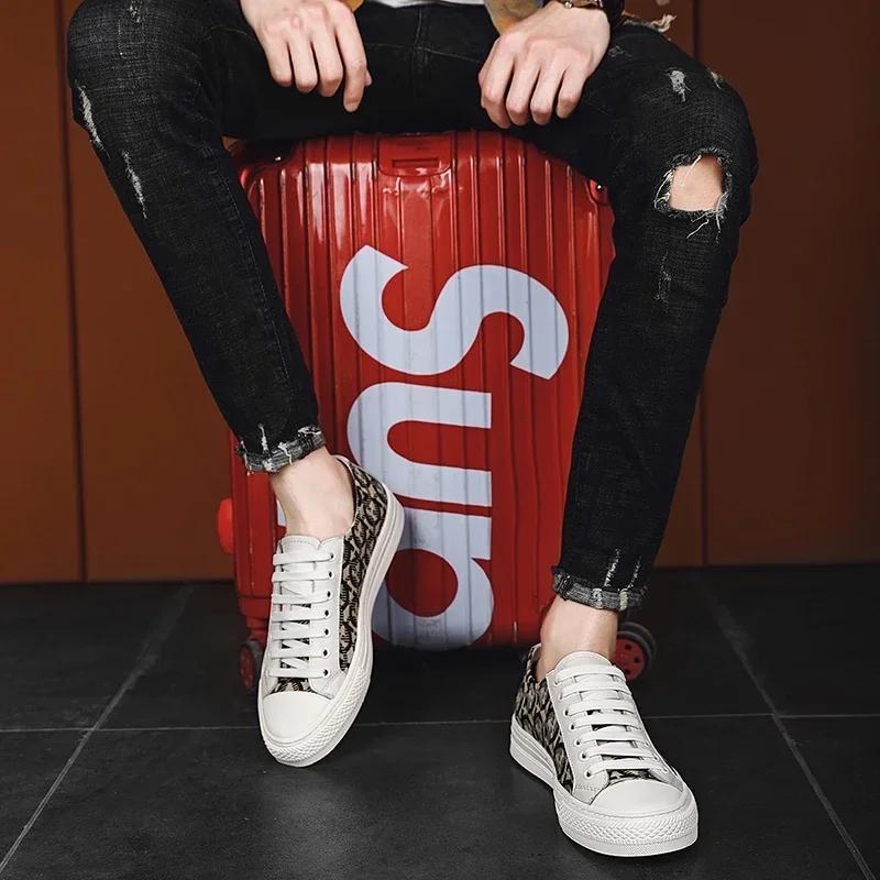 Роскошные брендовые мужские повседневные туфли из натуральной кожи высокого качества — фото 7