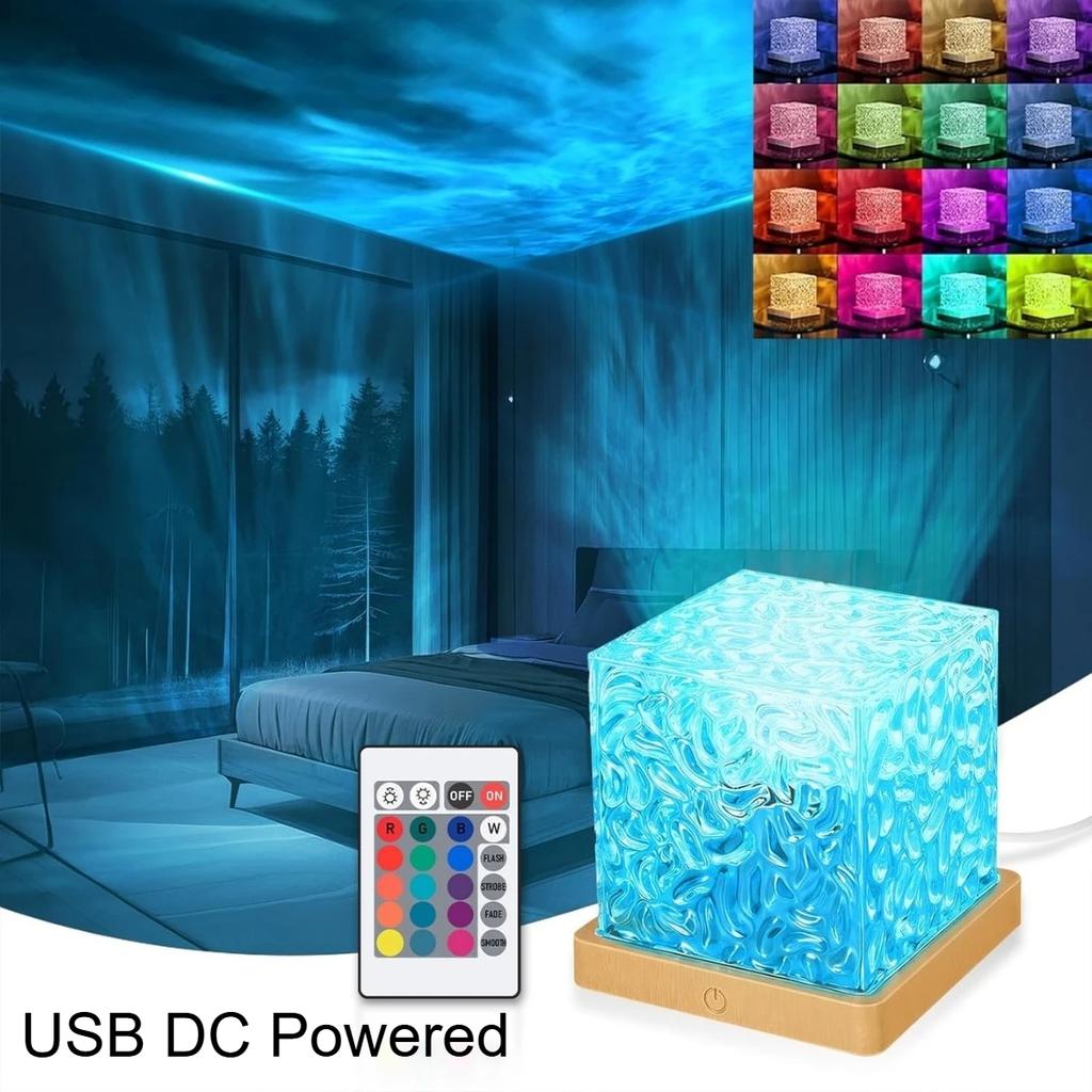 DIY Color Changing Desk Lamp RGB 16 Color LED Lamp Bedroom Bedside Table Decoration Lamp Touch Switch Multi-step Light