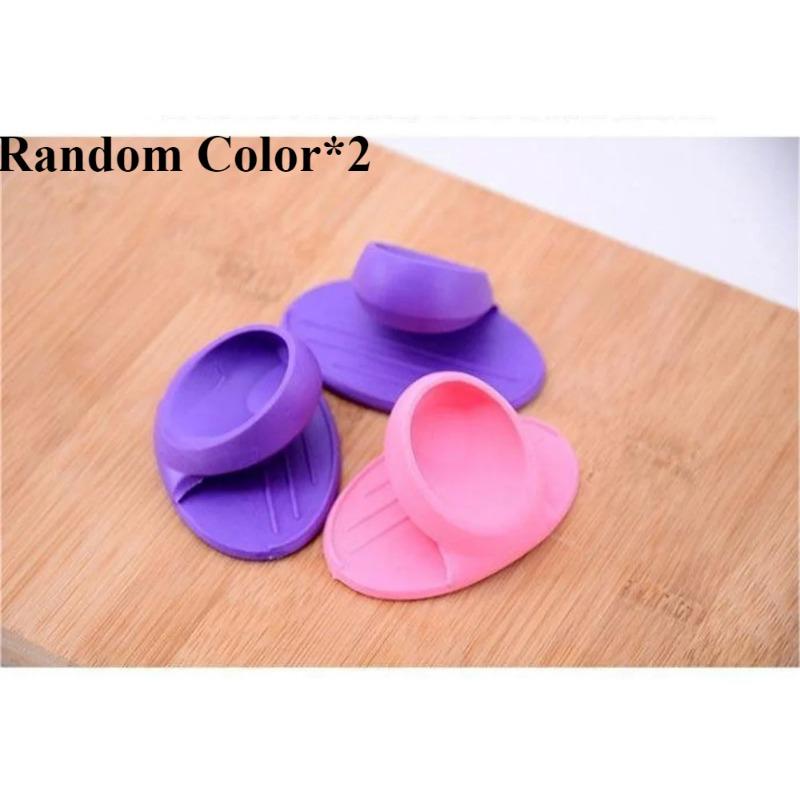 Kitchen Silicone Insulated Finger Cots Thickened High Temperature Resistant Anti-Scalding Gloves Microwave Oven Dishware Clips