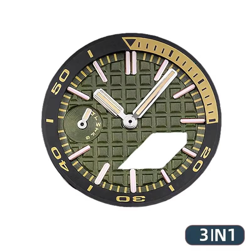 Für Casioak GA2100 Zifferblattring Uhrenzifferblatt Index Zubehör MOD Kit Modifizierter Indexring Lume Für Casio G-SHOCK