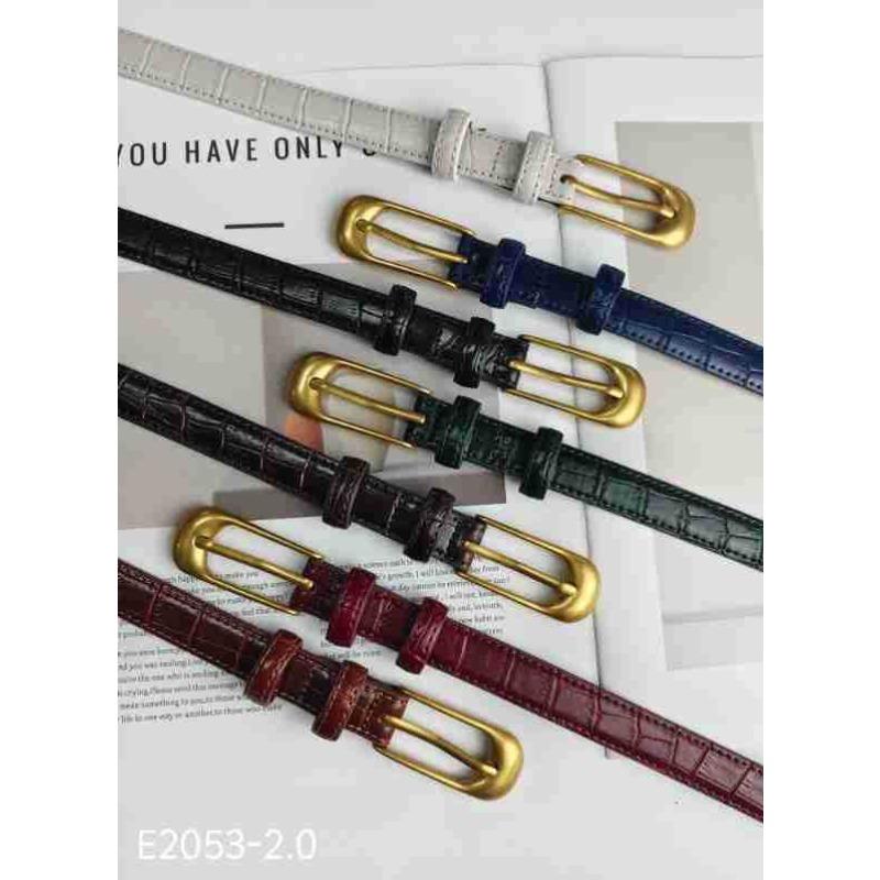 Women's Belt Women's Leather Thin Belt Fashion Versatile Casual Decoration Small Belt Belt