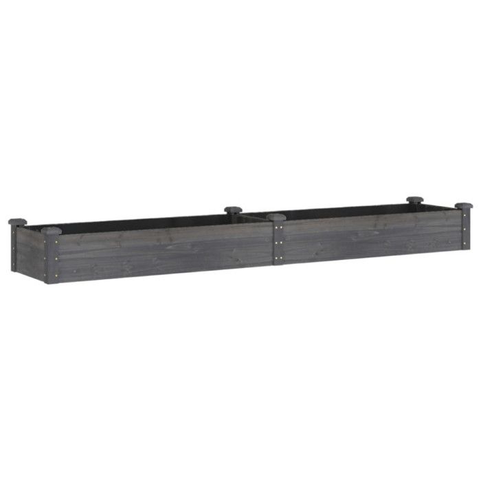 VidaXL Raised Garden Bed Liner 240x45x25 Cm Solid Fir Wood 364297