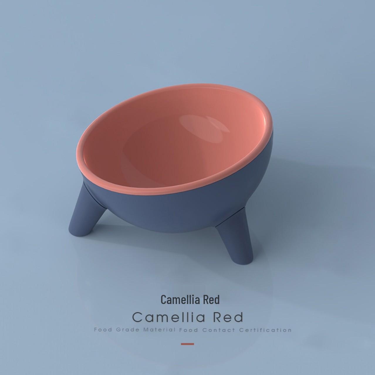 Slanted Pet Bowl: Anti-Tip Cat & Dog Feeder with Neck Protection