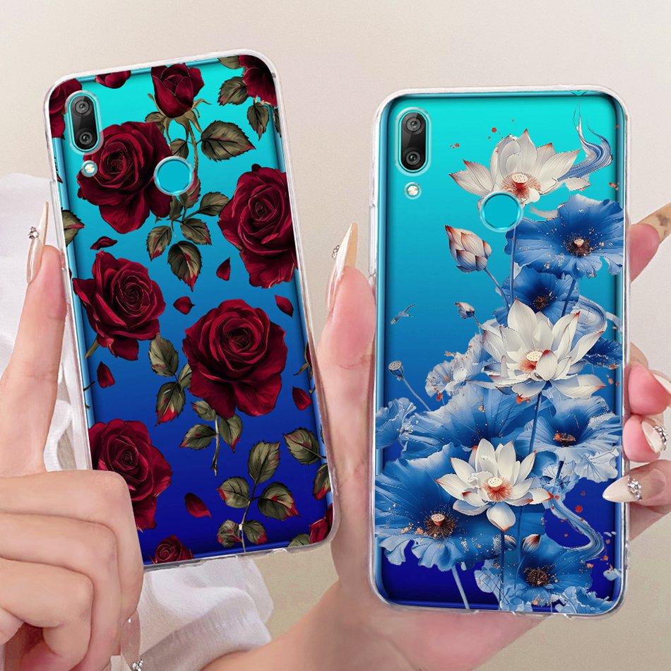 For Huawei Y7 2019 New Simple Style Phone Case For Huawei Y 7 Y7 Prime Pro (2019) Transparent TPU Soft Silicone Cases
