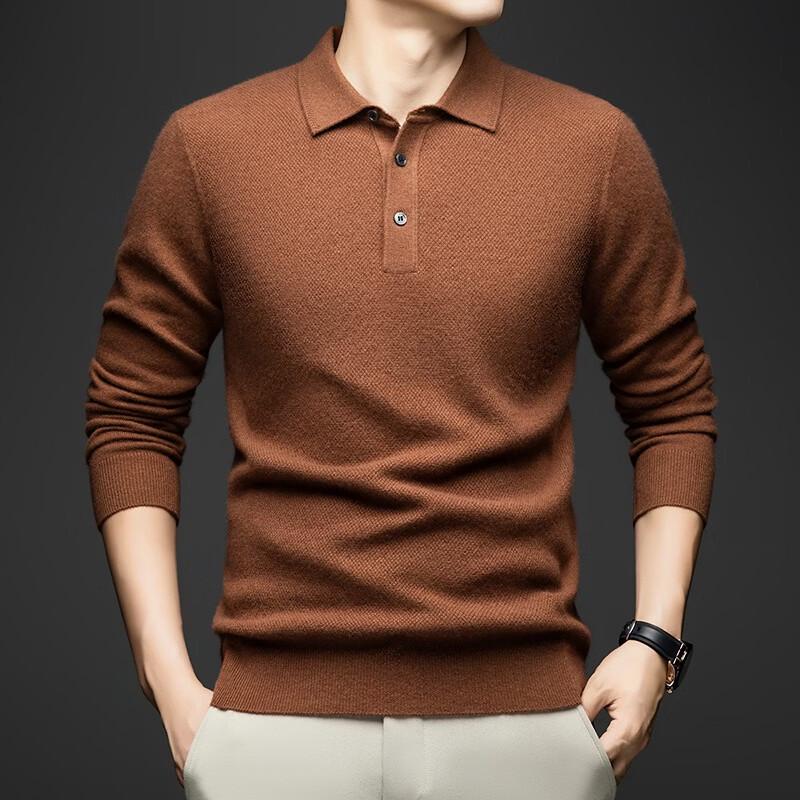 Firstview Men s 30% Cashmere 70% Wool Long Sleeve Pullover Sweater FV25D2121 XL