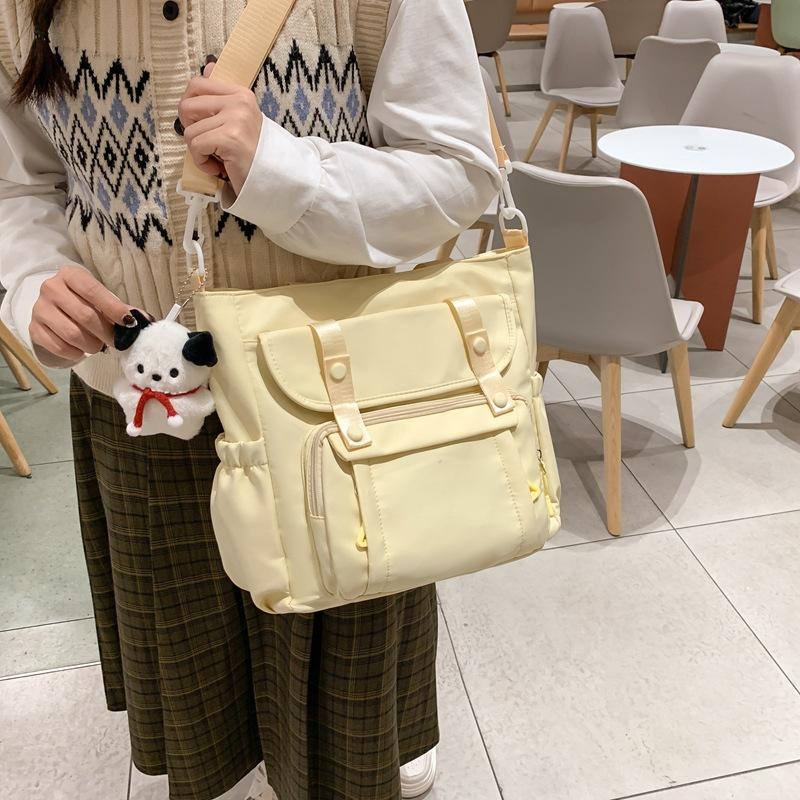 Large Capacity Shoulder Bag Student Class Book Handbag for Women