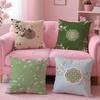 Chinese floral patterns Cushion Cover Pillow Case Soft Friendly Fabric  Concealed Zipper