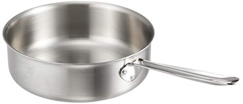 

Endo Shoji ASTH504 Torino Saute Pan, Commercial Use, 9.4 inches (24 cm), Induction Cooker Compatible Pot, Aluminum Clad, 3-Layer Steel, Made in Japan