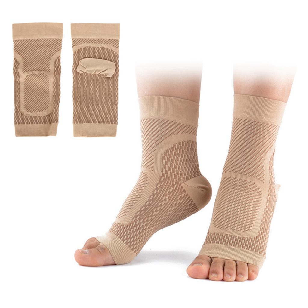 Outdoor Sport Socks Open Toe Elasticity Compression Stockings Foot Sock Ankle Guard Protective Gear