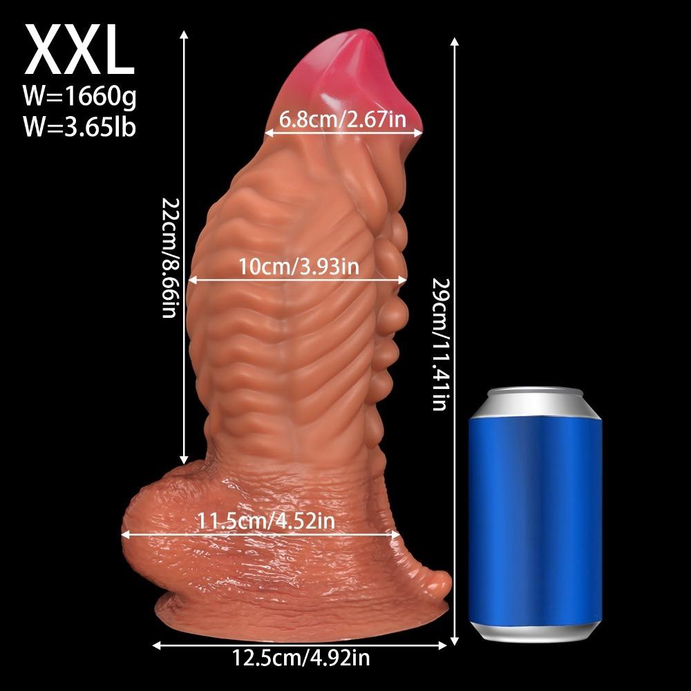 Riesiger Muskel-Dildo für Frauen Realistisches Silikon Erwachsenen-Sexspielzeug BDSM Masturbation