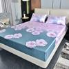 Home Luxury Mattress Cover Three-piece Double Household Bedspread Non-slip Washable Queen Size Bed Cover with Pillowcases
