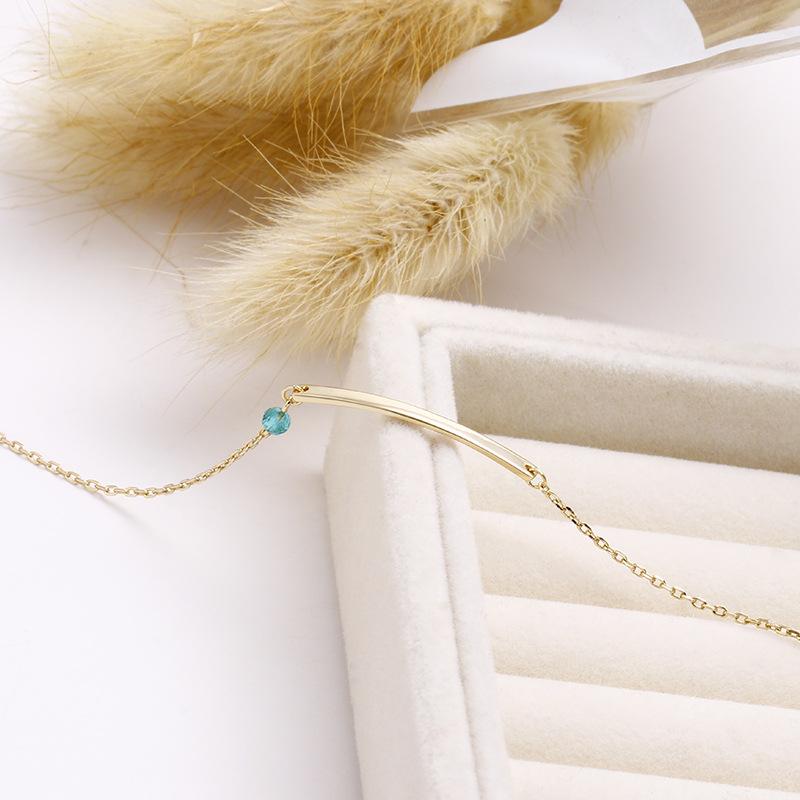 

Японские легкие роскошные украшения для женщин, простой браслет «сделай сам» с надписью в стиле ретро, ​​серебро S925, универсальные украшения для рук с покрытием из 14-каратного золота 20CM зелёный