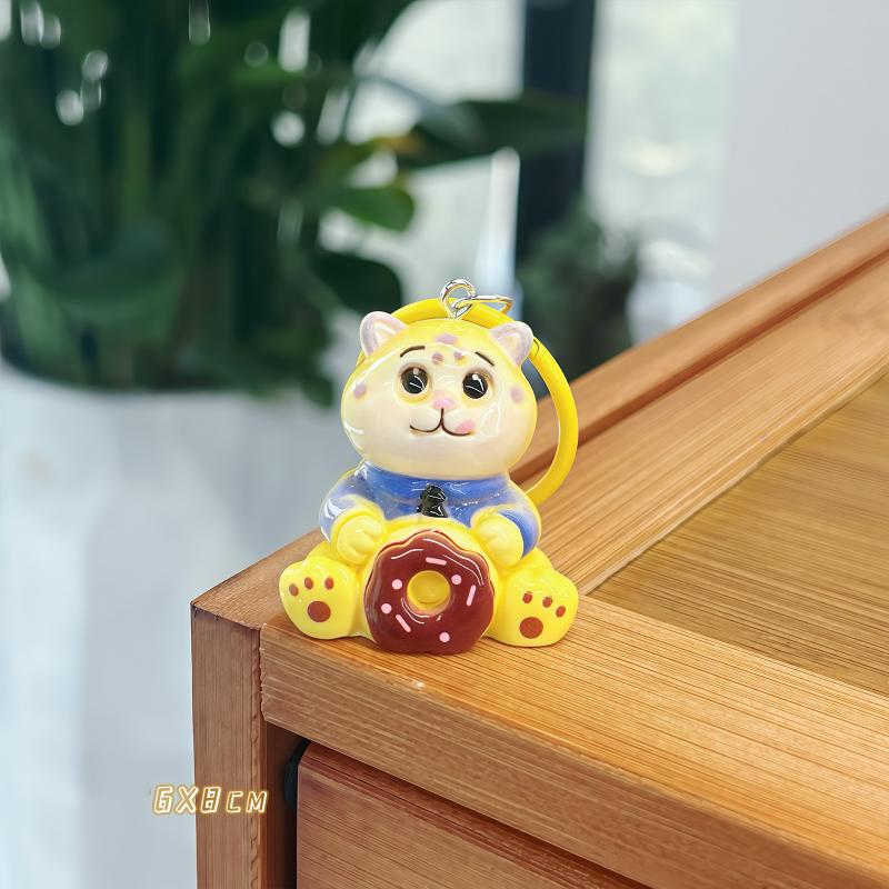 Cute Cartoon Zootopia Keychain Kawaii Fox Rabbit Character Doll Resin Pendant Student Backpack Hanging Decor Couple Gift