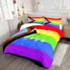 Rainbow Love is Love Bettwäsche-Set 3D-gedruckter Bettbezug mit Kissenbezug Twin Queen King Full Size Bettwäsche Schlafzimmerdeko